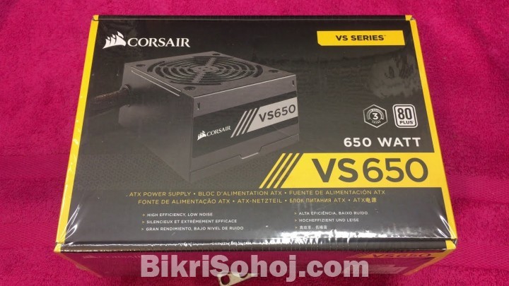 Corsair VS650 650W 80 Plus Non-Modular Power Supply